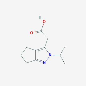 2-(2-Isopropyl-2,4,5,6-tetrahydrocyclopenta[c]pyrazol-3-yl)acetic acid