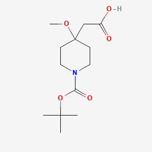 2-(1-Tert-butoxycarbonyl-4-methoxy-4-piperidyl)acetic acid