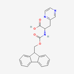 molecular formula C22H19N3O4 B13327954 Fmoc-L-Ala(2-pyrazinyl)-OH 