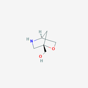 molecular formula C6H11NO2 B13327988 ((1S,4S)-2-Oxa-5-azabicyclo[2.2.1]heptan-1-yl)methanol 