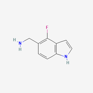 (4-fluoro-1H-indol-5-yl)methanamine