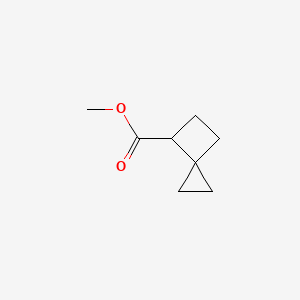 molecular formula C8H12O2 B13328020 Methyl spiro[2.3]hexane-4-carboxylate 