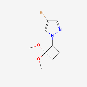 4-Bromo-1-(2,2-dimethoxycyclobutyl)-1H-pyrazole