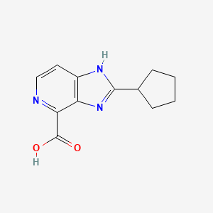 2-Cyclopentyl-3H-imidazo[4,5-c]pyridine-4-carboxylic acid