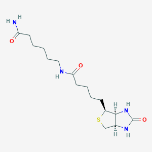 6-(5-((3AS,4S,6aR)-2-oxohexahydro-1H-thieno[3,4-d]imidazol-4-yl)pentanamido)hexanamide