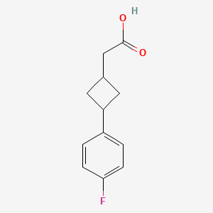 2-(3-(4-Fluorophenyl)cyclobutyl)acetic acid