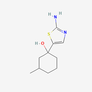 1-(2-Amino-1,3-thiazol-5-yl)-3-methylcyclohexan-1-ol