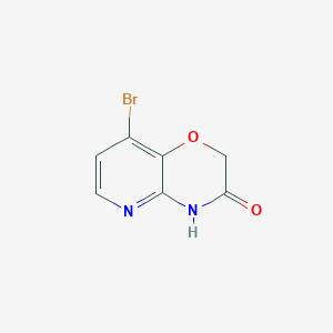 molecular formula C7H5BrN2O2 B13328153 8-Bromo-2H-pyrido[3,2-b][1,4]oxazin-3(4H)-one 