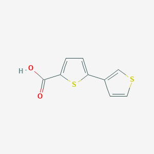 molecular formula C9H6O2S2 B1332816 5-(3-噻吩基)噻吩-2-羧酸 CAS No. 60141-31-3
