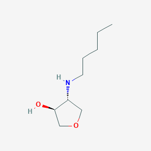 (3S,4R)-4-(pentylamino)oxolan-3-ol