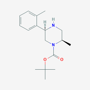 Rel-tert-butyl (2R,5R)-2-methyl-5-(o-tolyl)piperazine-1-carboxylate