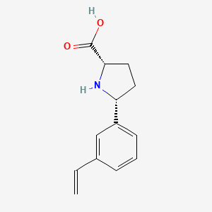 (2S,5R)-5-(3-Vinylphenyl)pyrrolidine-2-carboxylic acid