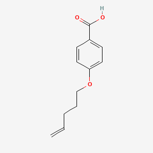 molecular formula C12H14O3 B1332819 4-Pent-4-enoxybenzoic acid CAS No. 14142-82-6