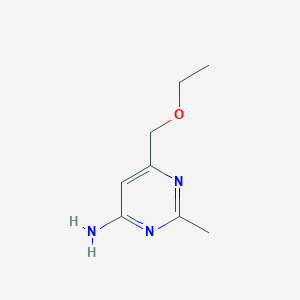 molecular formula C8H13N3O B13328216 6-(Ethoxymethyl)-2-methylpyrimidin-4-amine 