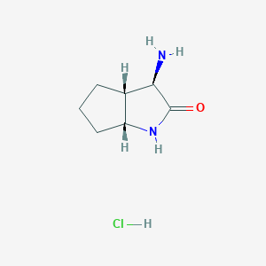 Rel-(3R,3aR,6aR)-3-aminohexahydrocyclopenta[b]pyrrol-2(1H)-one hydrochloride