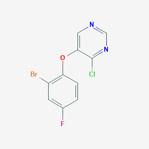 5-(2-Bromo-4-fluorophenoxy)-4-chloropyrimidine