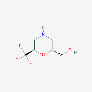 ((2R,6R)-6-(Trifluoromethyl)morpholin-2-yl)methanol