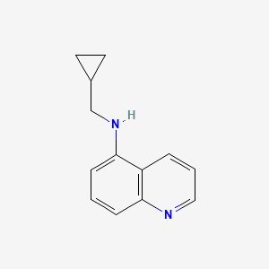 molecular formula C13H14N2 B13328274 N-(cyclopropylmethyl)quinolin-5-amine 