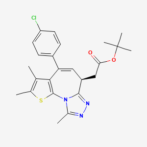 molecular formula C24H26ClN3O2S B13328292 (R)-tert-Butyl 2-(4-(4-chlorophenyl)-2,3,9-trimethyl-6H-thieno[3,2-f][1,2,4]triazolo[4,3-a]azepin-6-yl)acetate 