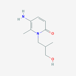 5-Amino-1-(3-hydroxy-2-methylpropyl)-6-methyl-1,2-dihydropyridin-2-one