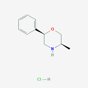 molecular formula C11H16ClNO B13328312 Isophenmetrazine Hydrochloride 