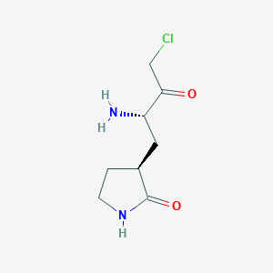 (S)-3-((S)-2-Amino-4-chloro-3-oxobutyl)pyrrolidin-2-one