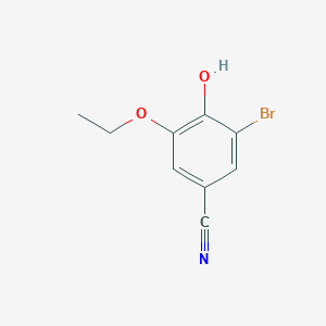 molecular formula C9H8BrNO2 B1332836 3-溴-5-乙氧基-4-羟基苯甲腈 CAS No. 330462-57-2