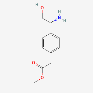 (R)-Methyl 2-(4-(1-amino-2-hydroxyethyl)phenyl)acetate