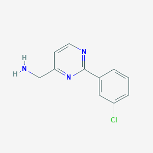 (2-(3-Chlorophenyl)pyrimidin-4-yl)methanamine