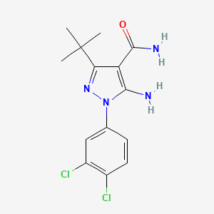 5-Amino-3-(tert-butyl)-1-(3,4-dichlorophenyl)-1H-pyrazole-4-carboxamide