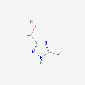 1-(3-ethyl-1H-1,2,4-triazol-5-yl)ethan-1-ol