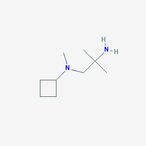 molecular formula C9H20N2 B13328542 N1-Cyclobutyl-N1,2-dimethylpropane-1,2-diamine 