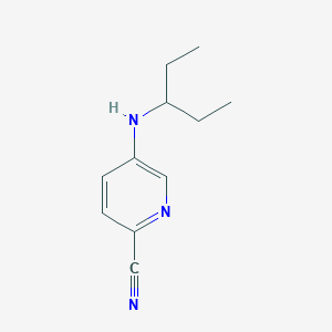 5-[(Pentan-3-YL)amino]pyridine-2-carbonitrile