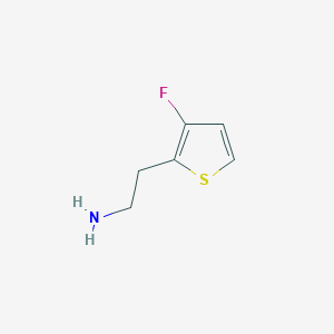 molecular formula C6H8FNS B13328584 2-(3-Fluorothiophen-2-yl)ethan-1-amine 