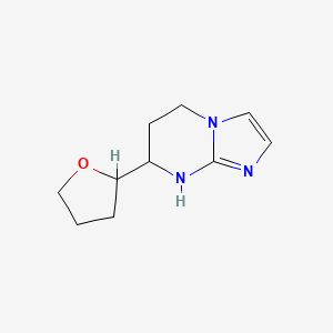 7-(Oxolan-2-yl)-5H,6H,7H,8H-imidazo[1,2-a]pyrimidine