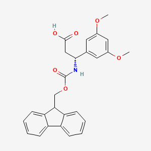 molecular formula C26H25NO6 B1332866 Fmoc-(R)-3-氨基-3-(3,5-二甲氧基苯基)丙酸 CAS No. 511272-41-6