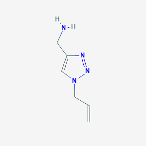 molecular formula C6H10N4 B13328679 (1-Allyl-1H-1,2,3-triazol-4-yl)methanamine 