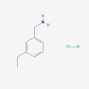 molecular formula C9H14ClN B13328721 (3-Ethylphenyl)methanamine hydrochloride 