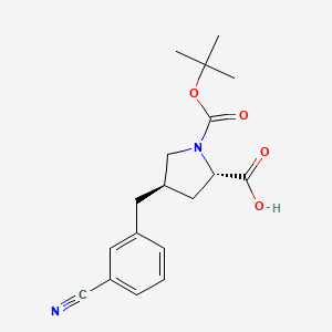 (2S,4R)-1-(tert-Butoxycarbonyl)-4-(3-cyanobenzyl)pyrrolidine-2-carboxylic acid