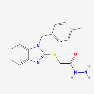 2-({1-[(4-methylphenyl)methyl]-1H-1,3-benzodiazol-2-yl}sulfanyl)acetohydrazide