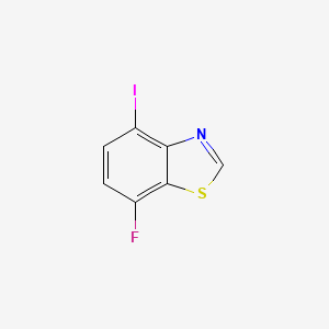 molecular formula C7H3FINS B13328768 7-Fluoro-4-iodobenzo[d]thiazole 