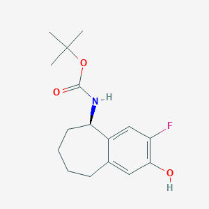 tert-Butyl (R)-(3-fluoro-2-hydroxy-6,7,8,9-tetrahydro-5H-benzo[7]annulen-5-yl)carbamate