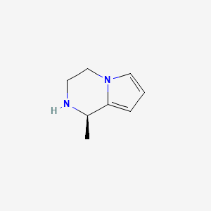 molecular formula C8H12N2 B13328775 (R)-1-Methyl-1,2,3,4-tetrahydropyrrolo[1,2-a]pyrazine 