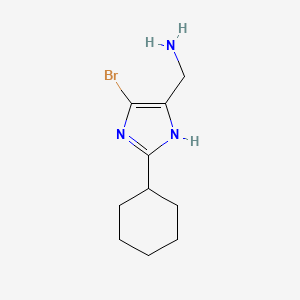 (4-Bromo-2-cyclohexyl-1H-imidazol-5-yl)methanamine