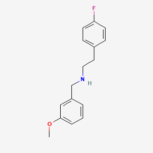 molecular formula C16H18FNO B1332887 2-(4-fluorophenyl)-N-(3-methoxybenzyl)ethanamine CAS No. 355382-50-2