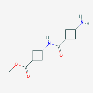 Rel-methyl (1R,3r)-3-((1r,3R)-3-aminocyclobutane-1-carboxamido)cyclobutane-1-carboxylate