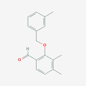 3,4-Dimethyl-2-((3-methylbenzyl)oxy)benzaldehyde