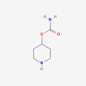 molecular formula C6H12N2O2 B13328894 Piperidin-4-yl carbamate 