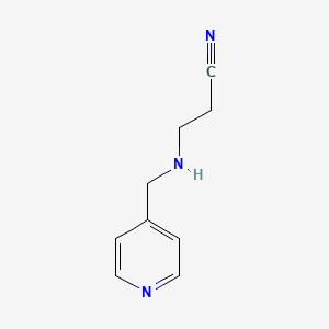 molecular formula C9H11N3 B1332890 3-[(4-Pyridylmethyl)amino]propanenitrile CAS No. 648409-30-7
