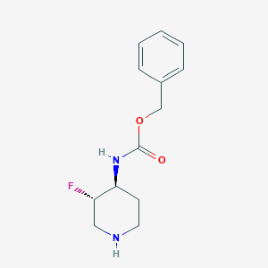 molecular formula C13H17FN2O2 B13328902 Benzyl ((3S,4S)-3-fluoropiperidin-4-yl)carbamate CAS No. 1434127-00-0